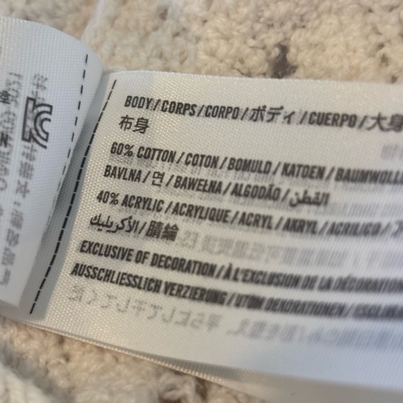 Abercrombie & Fitch White Crochet Lace Knit Sleeveless Top XS - Picture 6 of 7